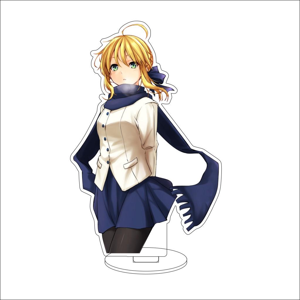 16CM Anime Fate stay night Cosplay Acrylic Stand Ornaments Tamamo no Mae/Shirou Emiya Figure Stand Halloween Gifts