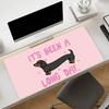 Alfombrilla de Ratón Perro Salchicha Lindo Dibujos Animados Ratón Antideslizante Goma Gamer Equilibrio Alfombrilla para Ordenador Decoracion Deskmat Portátil Oficina Grande