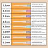 8Pcs 2.5mm-6.0mm Ergonomic Crochet Hook Set Crochet Needle for Beginner Hobbyist Knitting Sweater Scarf Socks Hat Bag