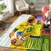 1 Stück Brasilianische Fußballlegende Neymar Jr Teppich, Büroteppich Innen Außen Eingang Fußmatte, Rutschfest Weich Und Bequem, Wohnzimmer. DT707084