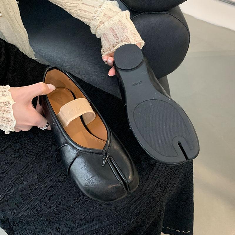Fashion Fashion Elastic Band Women Ballet Flats Shoes Shallow Female Soft Footwear Strange Toe Ladies Flats Mary Janes Lolita Shoes