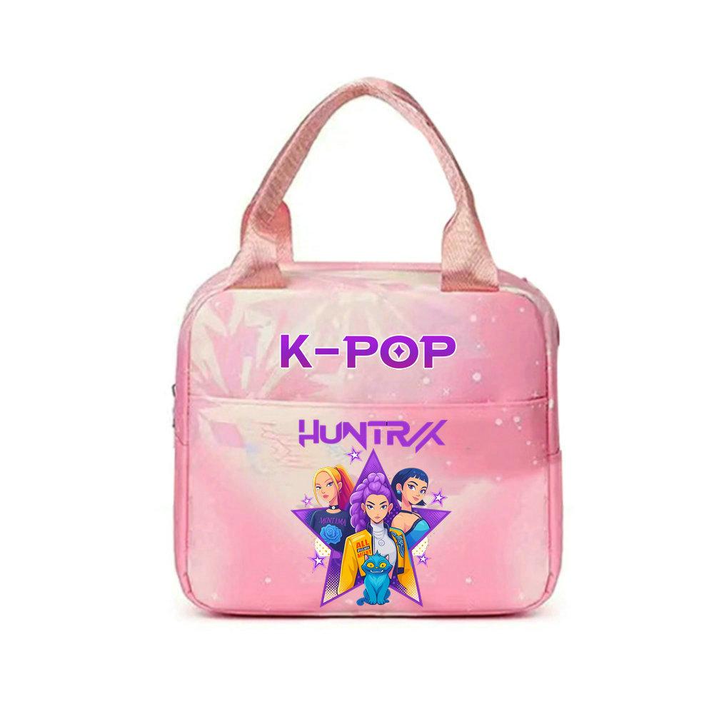 KPop lovci démonů Kancelářští pracovníci S obědovým sáčkem Přenosný izolovaný velkokapacitní obědový sáček Taška přes rameno Dvouúčelový