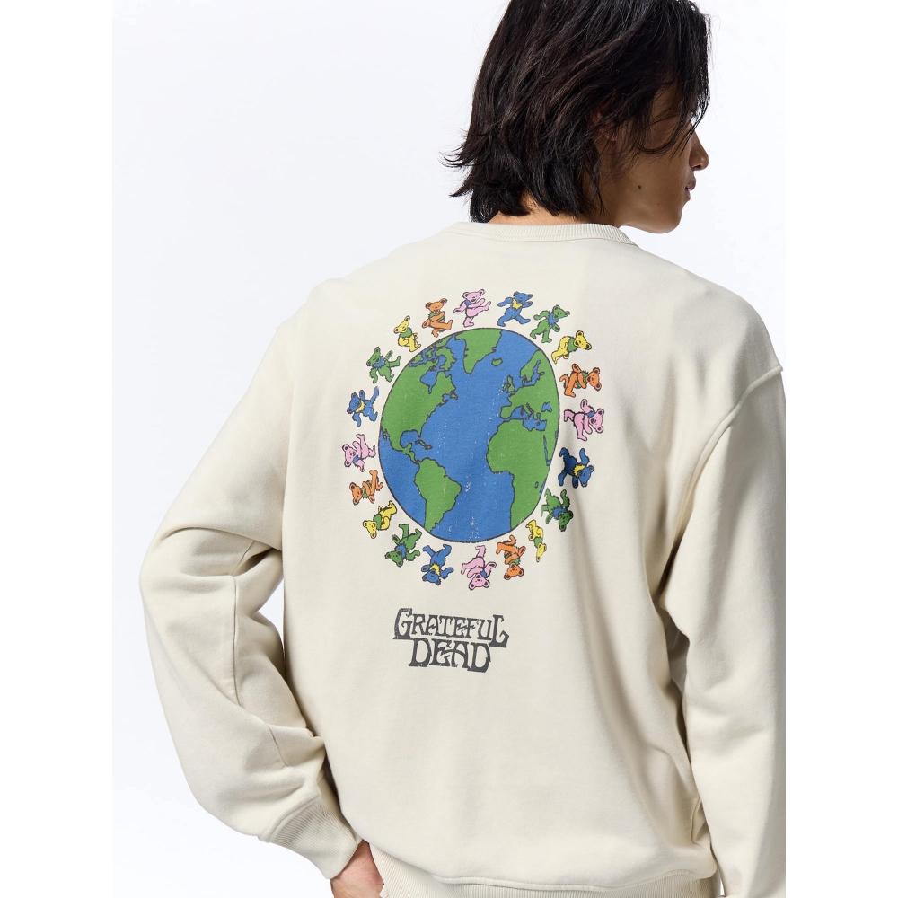 

Gu By Uniqlo Washed Sweatshirt Pullover Grateful Dead 30 NATURAL/XXL