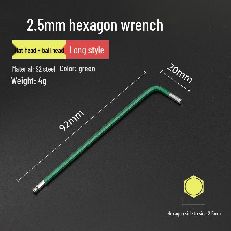 Bangyuan Industriequalität Farbiger Sechskantschlüsselsatz (1.5-10MM)