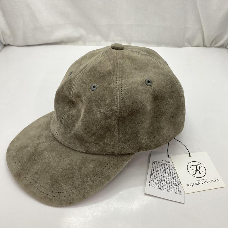 Used [Used] Kijima Takayuki CALF SUEDE 6PANEL CAP W-242944-04 Size 1 Beige [91] [240091397556]
