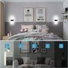 Modern Wall Sconce Dimmable Sconce Wall Lighting 12W Black Indoor Lamp Acrylic Wall Mounted Lighting