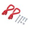 2 Pcs Front Tow Hook 84280203 Red Heavy Duty Steel Front Lower Bumper Trailer Ring with Bolts and Nuts