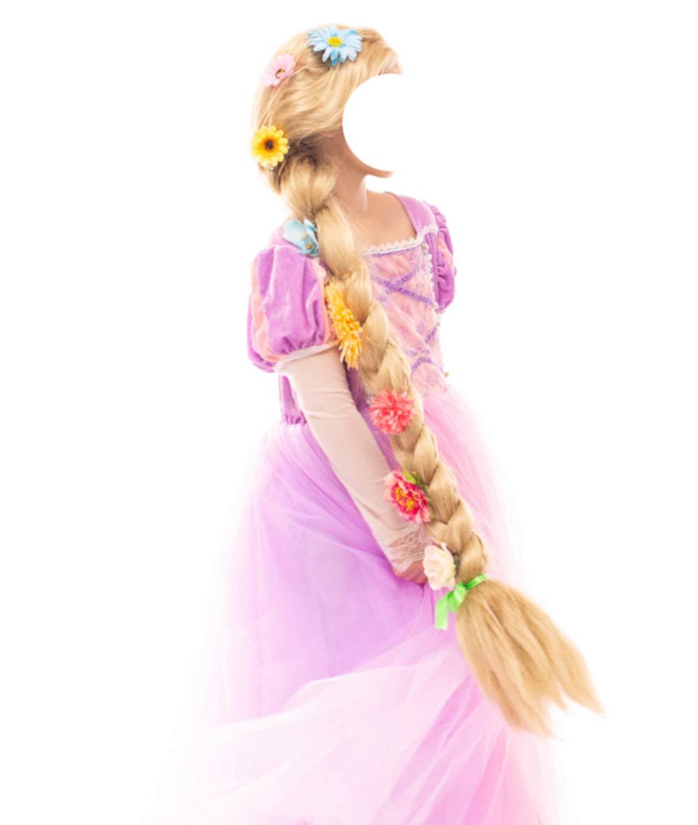 

[Мидория] [Лавандовый] Косплей-реквизит Рапунцель Запутанная Костюм для мероприятия Хэллоуин Парик