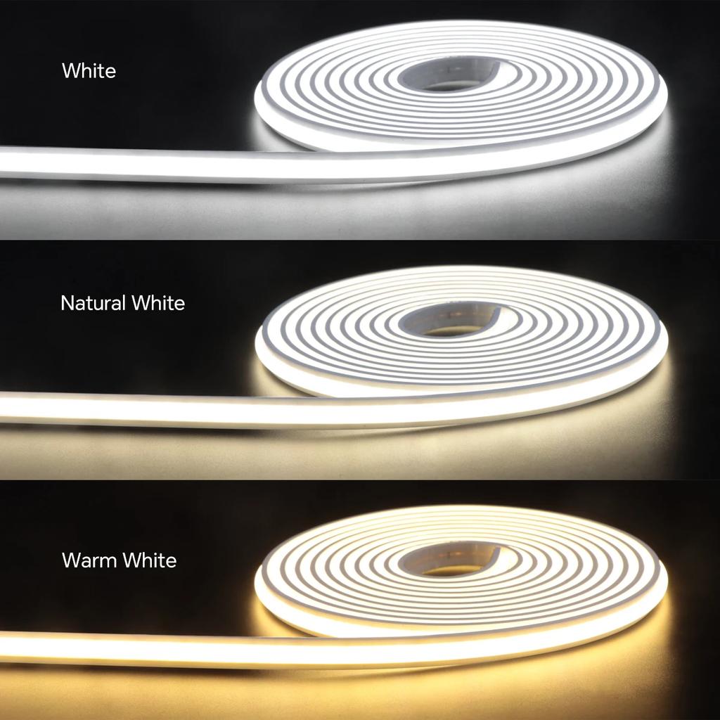 24V COB LED Strip Under Cabinet Light Neon Tape with Touch Dimmable Swtich for Closet Showcase Shelf Wall Acoustic Panel Decor