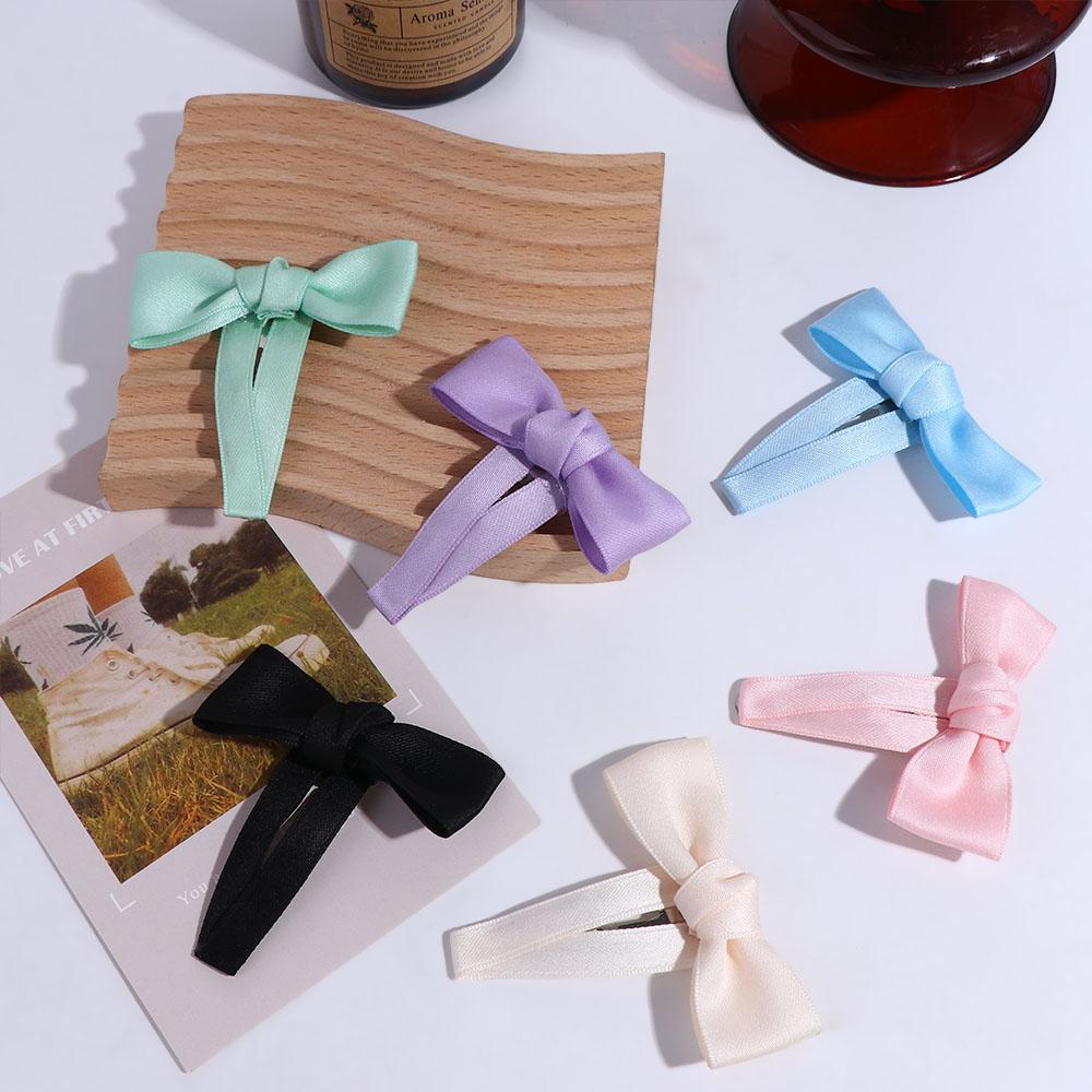 

Geometry Shape Korean Style Headwear Girl Hair Clip Female Hair Accessories Balletcore Bow Hairpin