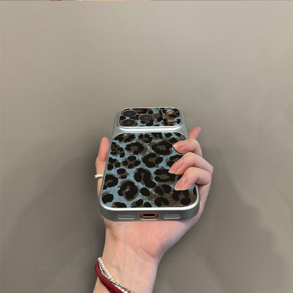 Second Change Is Suitable for 17promax Mobile Phone Case 16pro New 15 Cortex 14 Large Windows 13 Leopard Print 12x