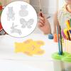 4x Animal Stencils Painting Template Set Crafting for Birthday Party Floor Home Decor