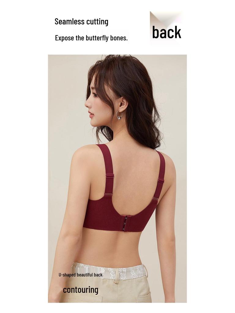 Seamless Wireless Lift & Support Bra for Large Busts - Anti-Sagging, Soft, and Comfortable for Autumn/Winter