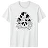 Mystical Mushroom Skull Crescent Moon Art TShirt Witchy Aesthetic Gothic Nature