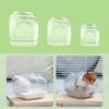 Transparent Hamster Large Transparent Detachable Sand Bath Container Hamster Toilet S,for M,L Option Type Sand Bath