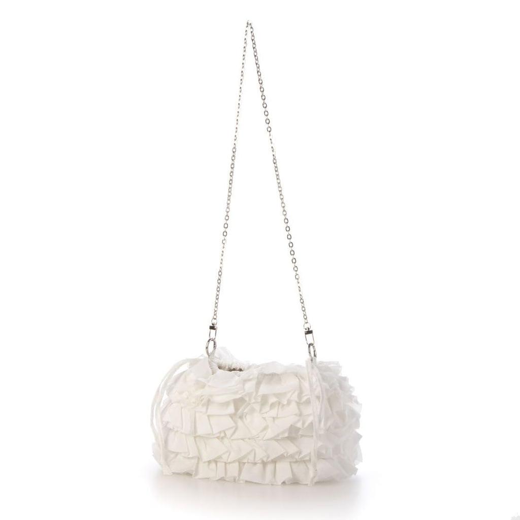 Cotton Frill Shoulder Bag WH [Cache Cache] 01-00-82060 Women's