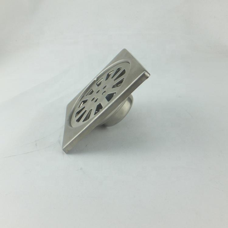 China Factory's Modern 90mm Stainless Steel Shower Drainer for Bathroom Kitchen Hotel and Outdoor Water Waste Drain