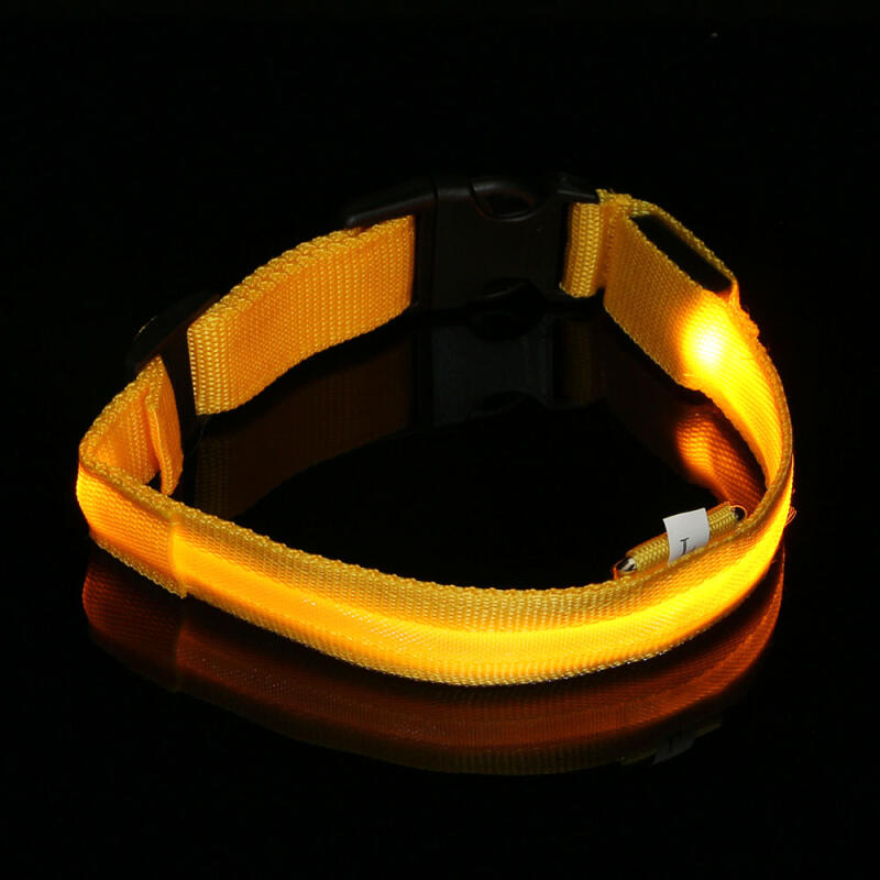 LED Dog Leash (L/Yellow)