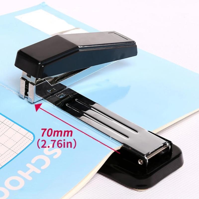 1pc 360 Degree Rotating Stapler Head Desktop Stapler Staples Sharp Chisel for Office Stationery School Home