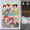 solid Wood Frame San to Miyamura Kun Horimiya Anime Decoration Home Decor Canvas Manga Painting Living Room Wall Art Pictures Posters Print
