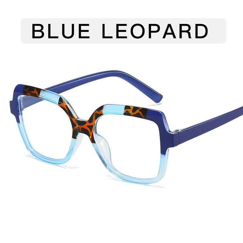 Color Blocking Glasses Pc Glasses Plain Glass Spectacles 14.8 * 4.6cm Anti Blue Light Glasses For Adults Men Everyday