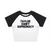 European and American Style T-shirt Summer New Letter Street Trend Short Slim Women's Clothing Wholesale