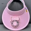 Fan Hat 3 Speed Adjustable Fan Angle Outdoor Hat Rechargeable Small Fan Large Brim Hollow Top Hat Anti-UV Travel Hat