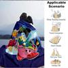 1pc Kirby Flannel Blanket, Soft Skin-Friendly with Digital Printing, Various Sizes Available