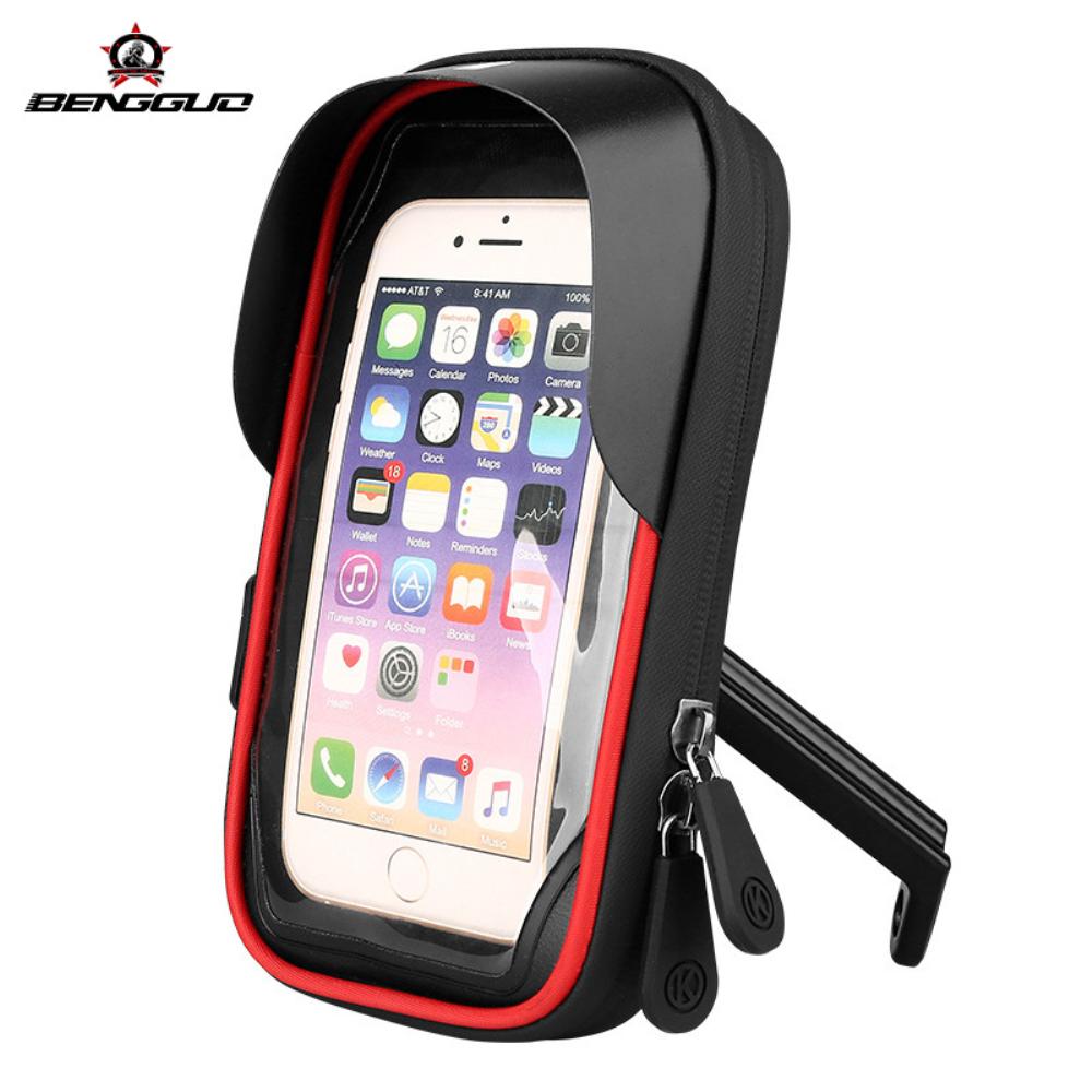 Mobile Phone Holder Card Bag Water Resistance 360 Rotation Convenient Phone  Stand Glue Pressing Waterproof Zipper Phone Stand