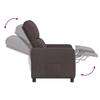 Recliner Dark Brown Polyester