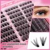 JOMAY Custom Logo Cluster Lashes Private Label DIY Eyelash Extensions Cluster Lash Kit