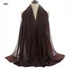 Good Stitching Muslim Chiffon Hijabs for Women Solid Chiffon Shawl Scarf Head Wraps Foulard Femme Hijab Scarves Muslim Turban