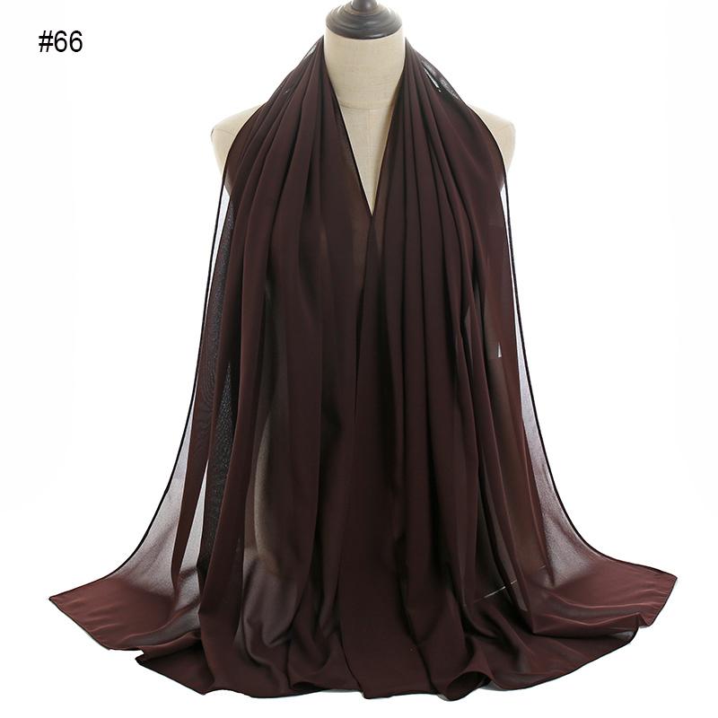 Good Stitching Muslim Chiffon Hijabs for Women Solid Chiffon Shawl Scarf Head Wraps Foulard Femme Hijab Scarves Muslim Turban