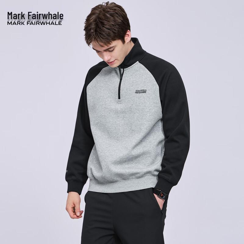 Mark Fairwhale Men's Heavyweight Half-Zip Stand-Collar Sweatshirt