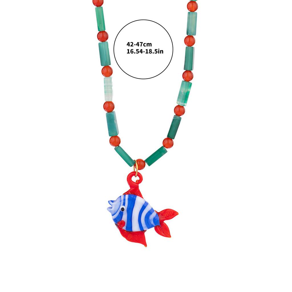 Multifuntional Fish Necklace Adjustable Chain Necklace Elegant Pendant Necklace Alloy Texture Suitable for Everyday