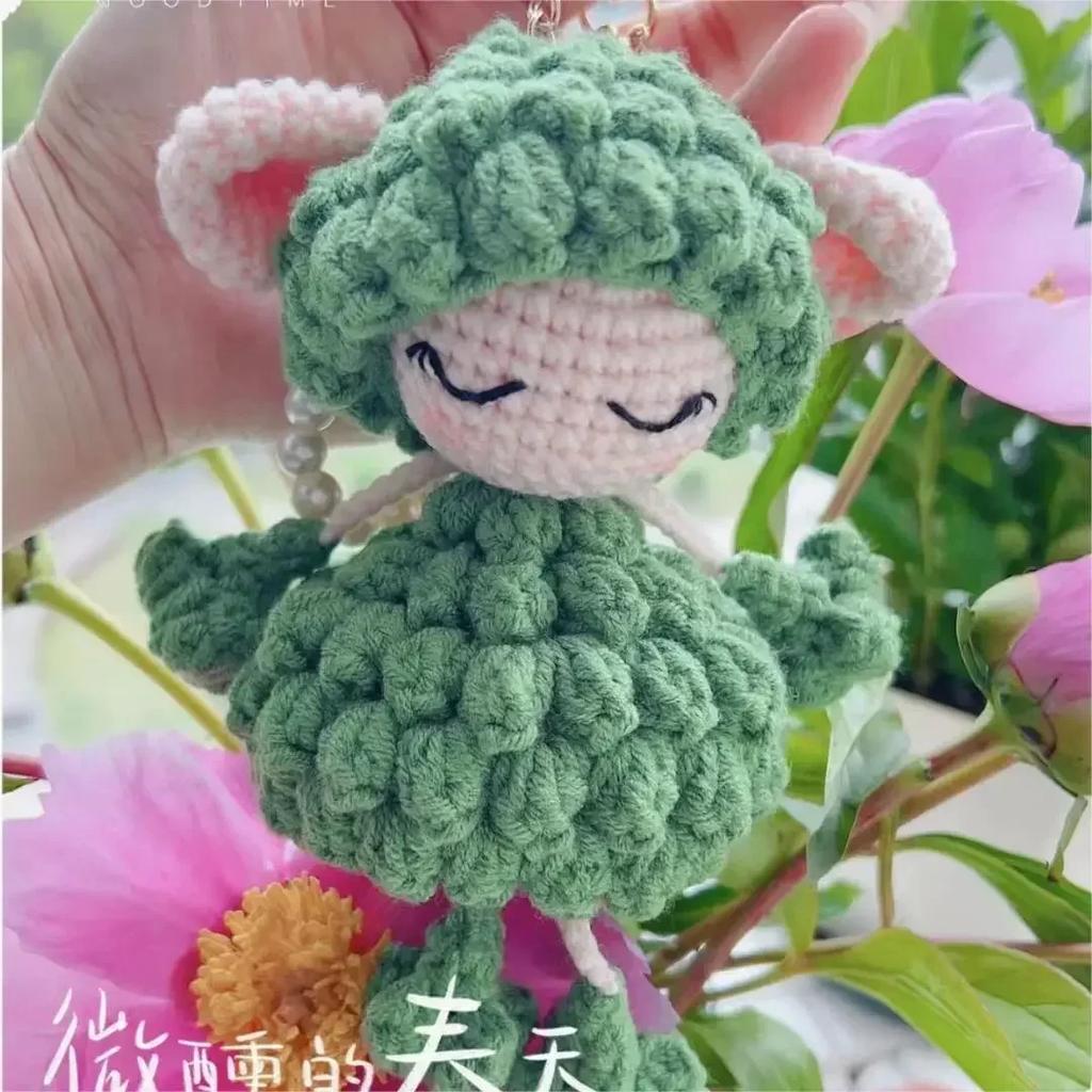 Dream Loving Sheep Handwoven DIY Material Bag Knitting Yarn Thread Crochet Doll Pillow Home Decoration Couple Handmade Gift