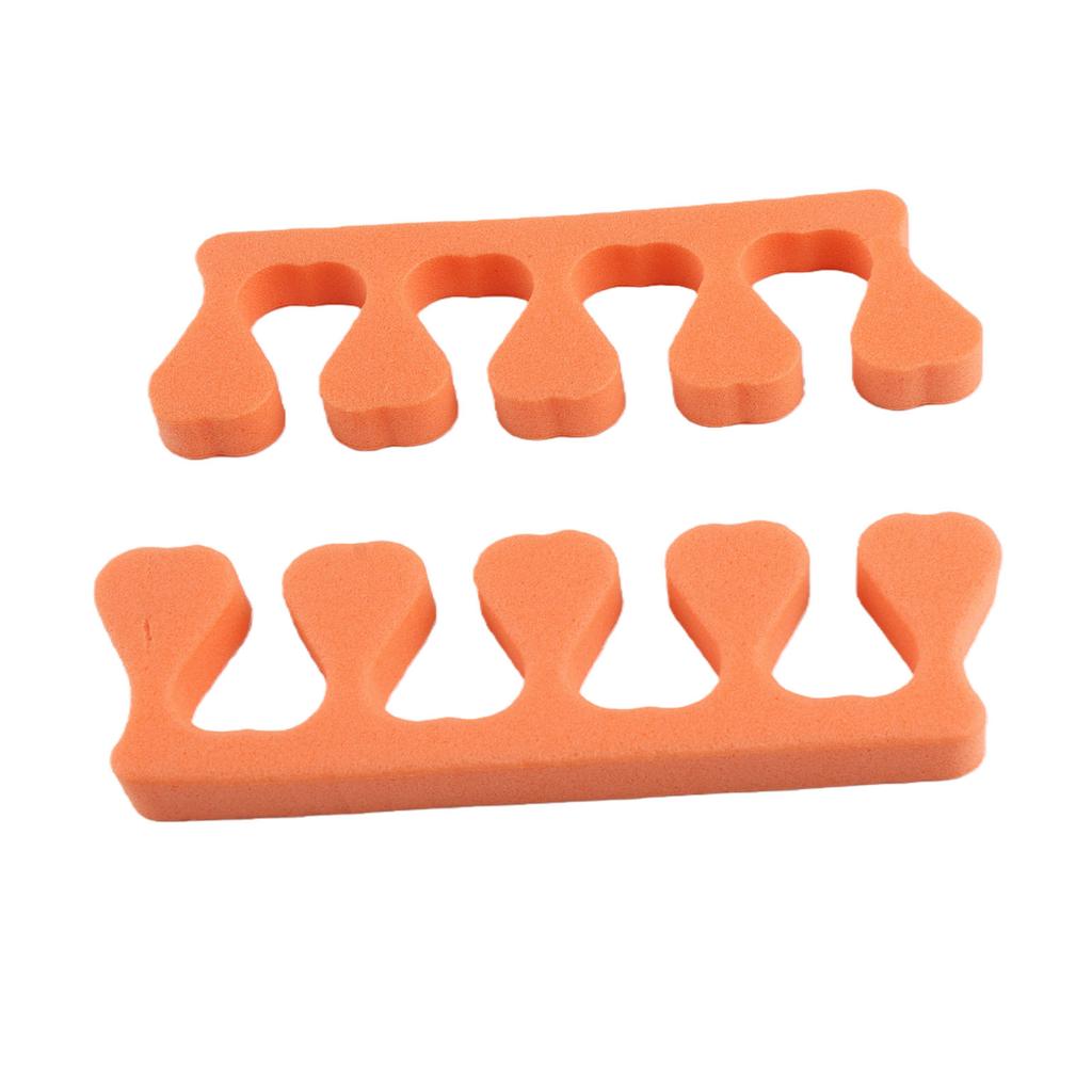 100pcs Sponge Toe Separator Soft Nail Art Finger Separator Divider Spacer Manicure Pedicure Tool Orange