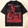 T-shirt Grafica Vintage Un Desiderio Salice Ossessione Film 2026 Horror T-shirt Lavata Estate Nuova Uomo Donna Cotone T-shirt Y2K