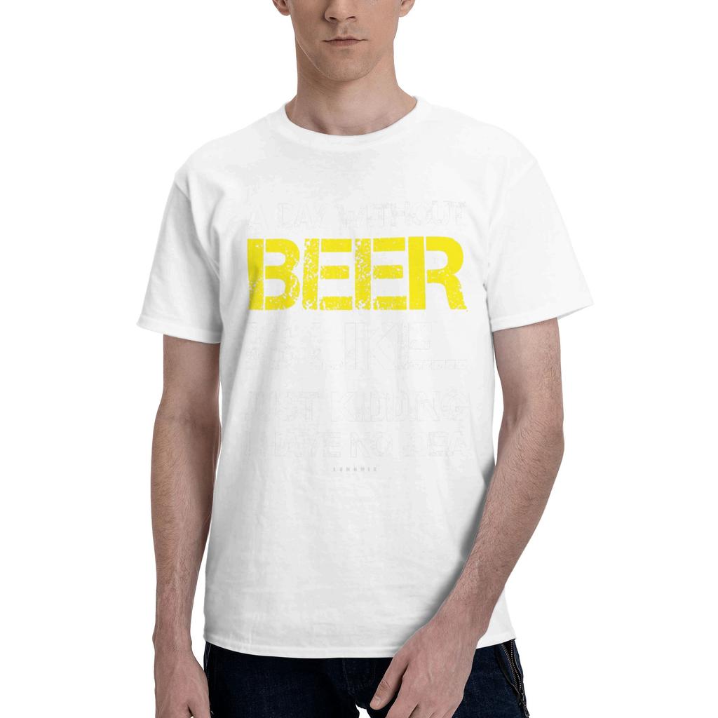 1 Piece Funny Funny Graphic 100 Cotton Tshirt Beer Day Tees Tops For Unisex