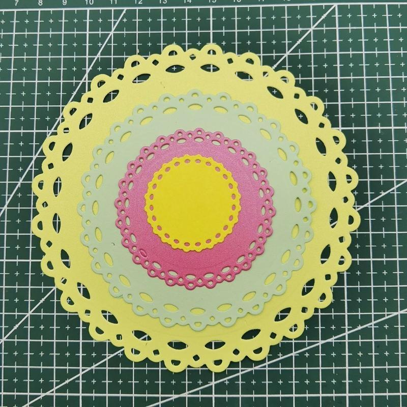 Nested Lace Frame Metal Die Cuts Exquisite Scrapbooking Embossing Template DIY Holiday Invitations Cards Making Supplies