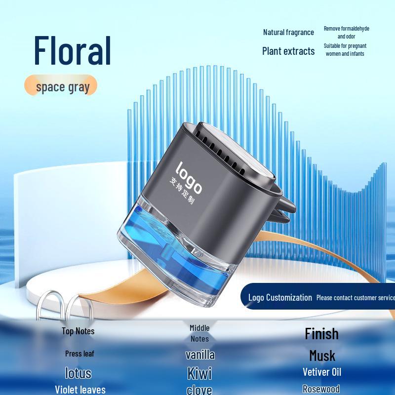 Car Air Vent Perfume – Aluminum Alloy Aromatherapy with Floral Cologne Scent