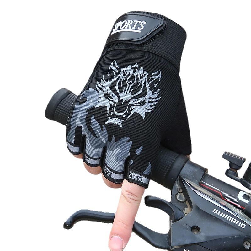 Cycling Half Finger Gloves for Spring and Summer Men and Women Outdoor Fitness Long Finger Motorcycle Thin Racing Gloves