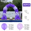 202PCS Purple Latex Balloon Set Suitable for Birthday Parties, Weddings, Valentine's Day Party Decoration