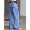 Pantaloni Casual da Donna 2026 a Vita Alta Gamba Dritta Monocolore Jeans Versatili