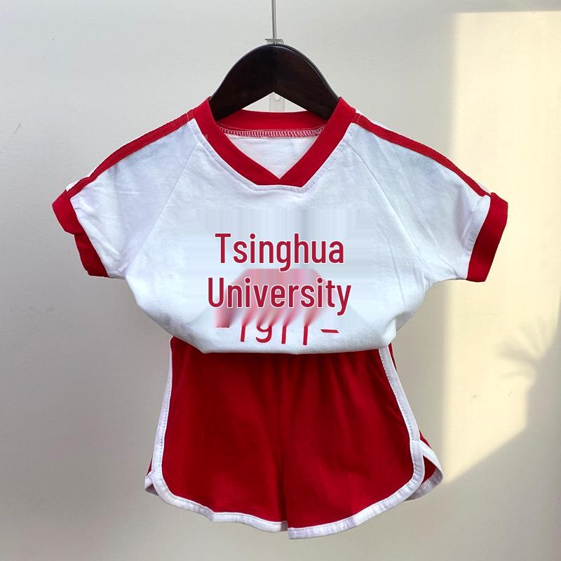 Children's College Style Summer Set 2025: Peking & Tsinghua University Graduation/Performance Outfit
