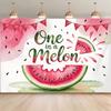 2D One In a Melon Backdrop for Photography Kids 1st Birthday Party Decor