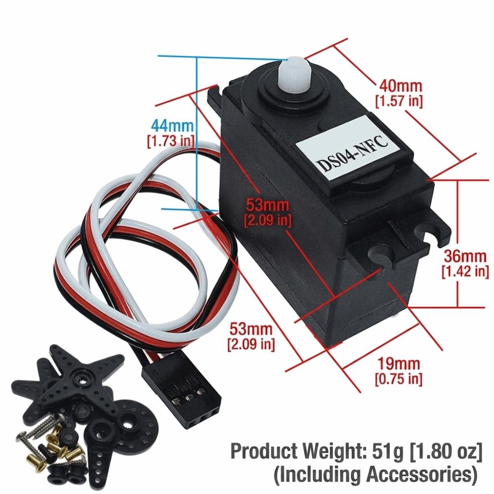 360 Degree Rotation Continuous Rotation Servo 5.5kg Torque High Torque Servo  For RC Robots