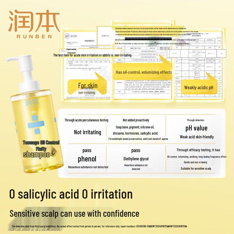 RUNBEN Youth Oil Control Volumizing Shampoo