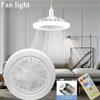 2-in-1 Drei-Geschwindigkeits-Modus LED-Ventilator Licht LED Lampe Perle E27 Schraube Ventilator Licht Fernbedienung Wand Steuerung Schlafzimmer Licht Ventilator Decke