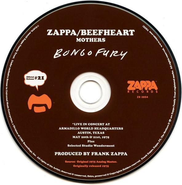 

CD FRANK ZAPPA - Bongo Fury ZR3654 Zappa 2012 US Rock Used